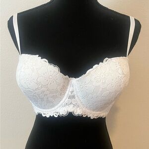 NWOT- White lace bra
